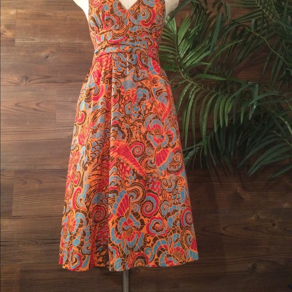 Anthropologie Multicolor Paisley Halter Sundress - Picture 4 of 8